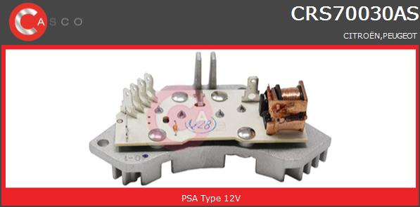Opornik wentylatora CASCO CRS70030AS