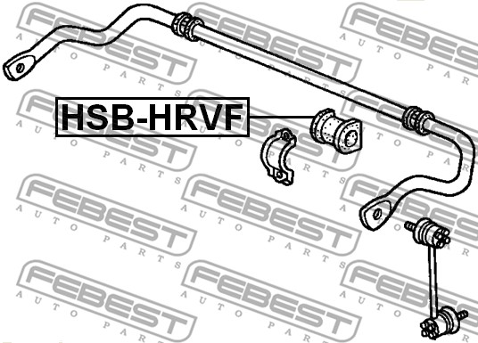 Guma stabilizatora FEBEST HSB-HRVF