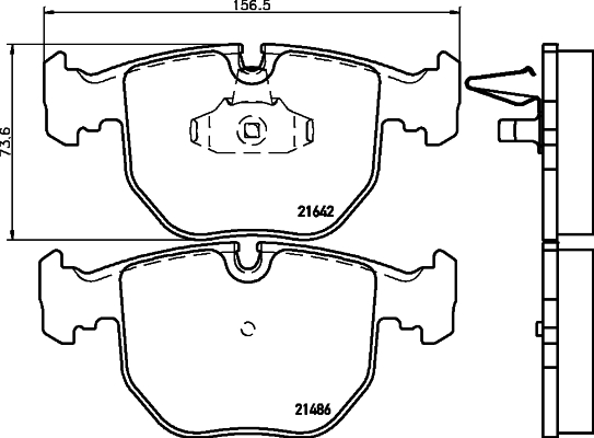 Klocki hamulcowe HELLA 8DB 355 008-281