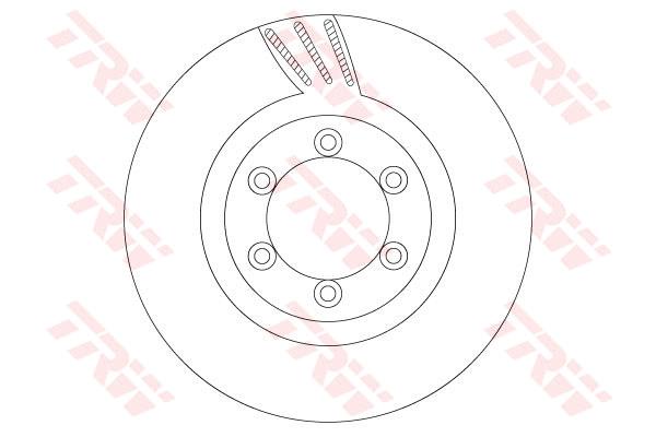 Tarcza hamulcowa TRW DF6881