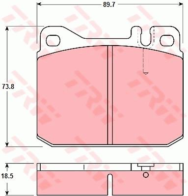 Klocki hamulcowe TRW GDB1103