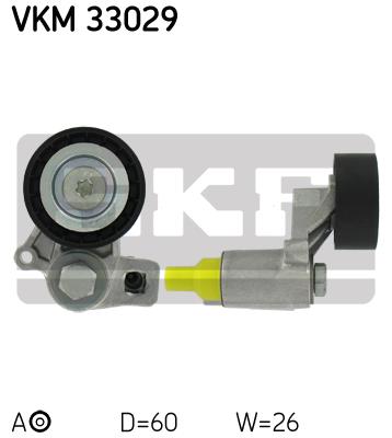Rolka napinacza paska osprzętu SKF VKM 33029