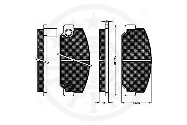 Klocki hamulcowe OPTIMAL 9185