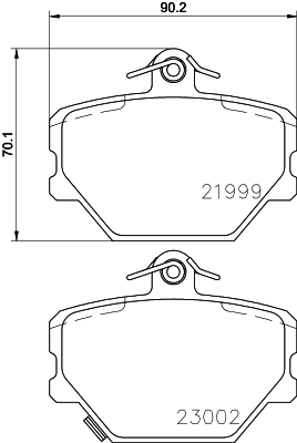 Klocki hamulcowe HELLA 8DB 355 008-721