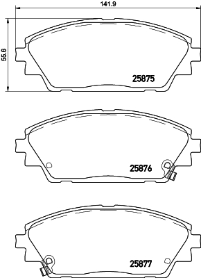 Klocki hamulcowe HELLA 8DB 355 021-421