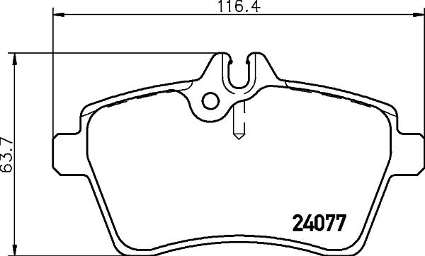 Klocki hamulcowe HELLA 8DB 355 011-371