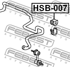 Guma stabilizatora FEBEST HSB-007