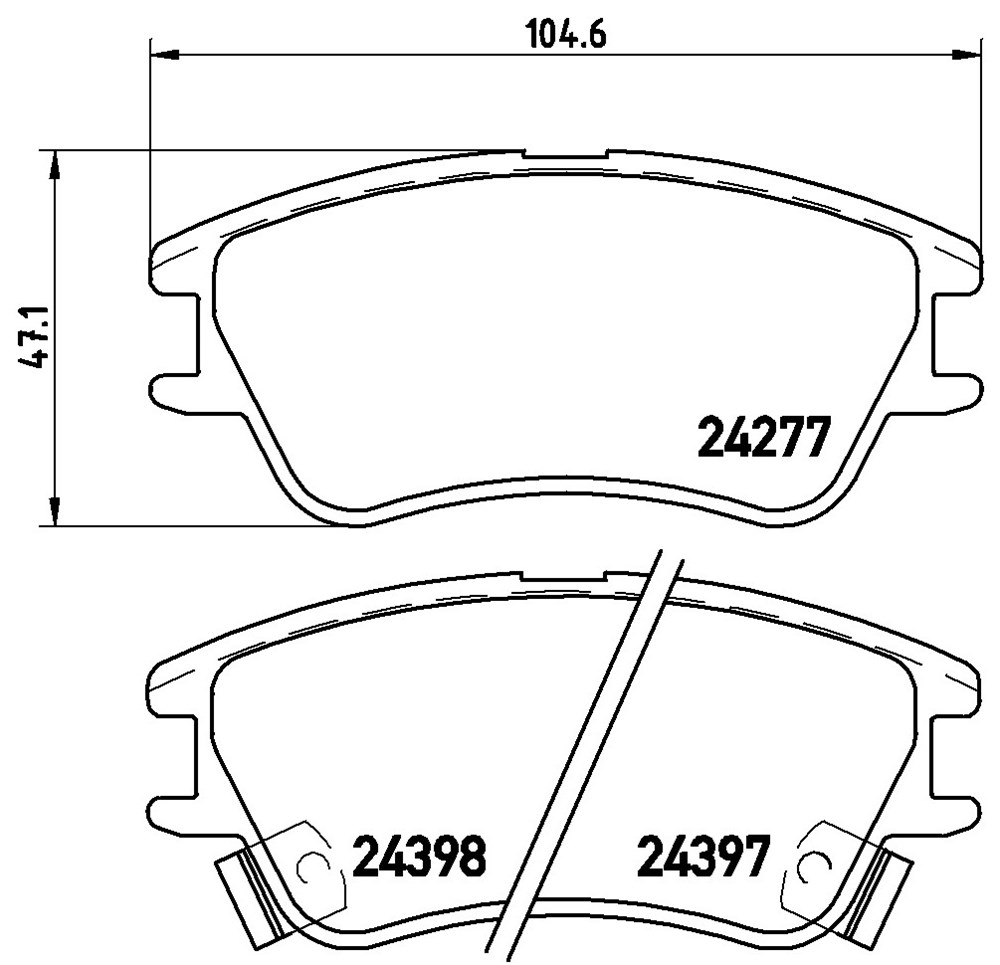 Klocki hamulcowe BREMBO P 30 027