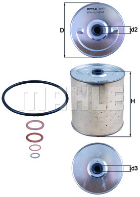 Filtr oleju MAHLE OX 85D