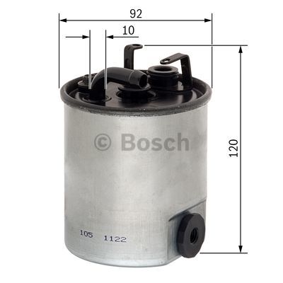 Filtr paliwa BOSCH F 026 402 003