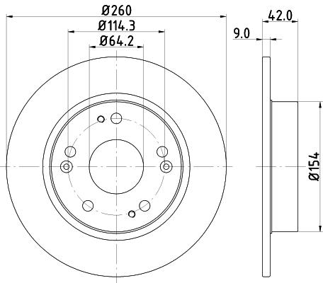 Tarcza hamulcowa HELLA 8DD 355 118-991