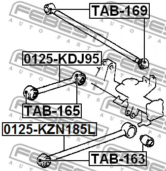 Tuleja wahacza FEBEST TAB-165