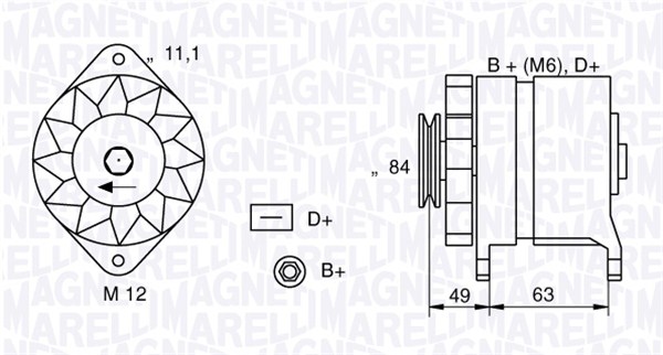 Alternator MAGNETI MARELLI 063321044010