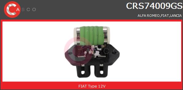 Rezystor wentylatora chłodnicy CASCO CRS74009GS