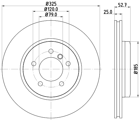 Tarcza hamulcowa HELLA 8DD 355 107-671