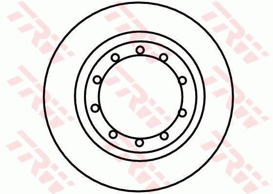 Tarcza hamulcowa TRW DF4329