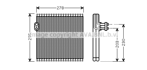 Parownik klimatyzacji AVA QUALITY COOLING TOV485