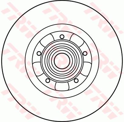 Tarcza hamulcowa TRW DF6043BS
