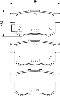 Klocki hamulcowe HELLA 8DB 355 015-611