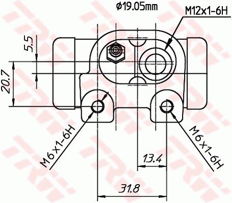 Cylinderek TRW BWD307T