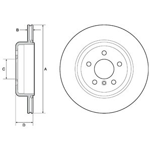 Tarcza hamulcowa DELPHI BG4664C
