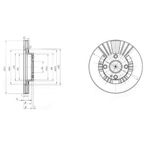 Tarcza hamulcowa DELPHI BG3509
