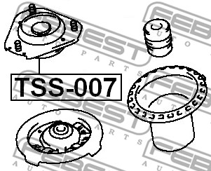 Poduszka amortyzatora FEBEST TSS-007