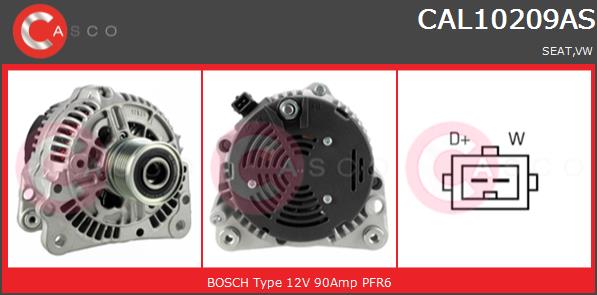 Alternator CASCO CAL10209AS