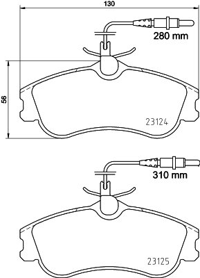 Klocki hamulcowe HELLA 8DB 355 018-261