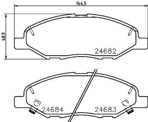 Klocki hamulcowe HELLA 8DB 355 014-371