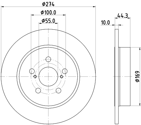 Tarcza hamulcowa HELLA 8DD 355 134-411
