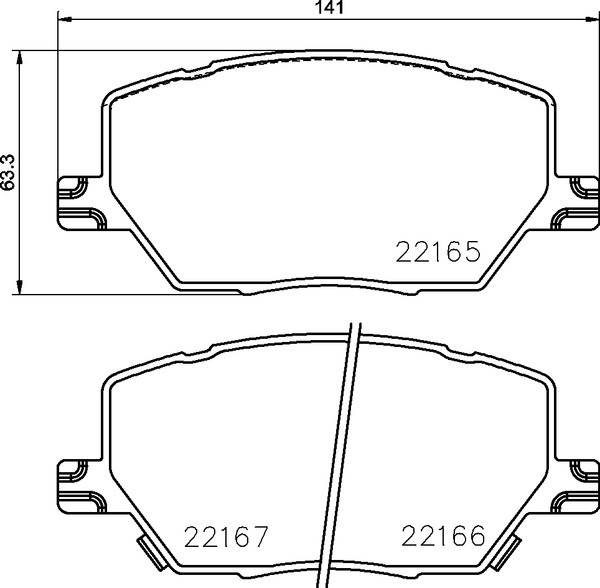 Klocki hamulcowe BREMBO P 23 164X