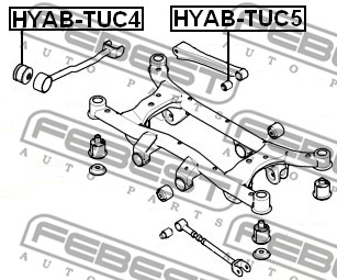 Tuleja wahacza FEBEST HYAB-TUC4