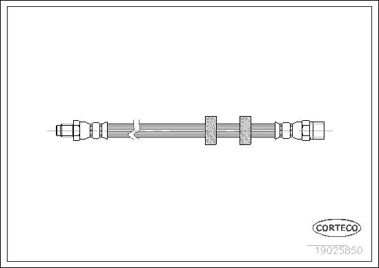 Przewód hamulcowy elastyczny CORTECO 19025850