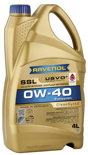Olej silnikowy RAVENOL 0W40 SSL 4L