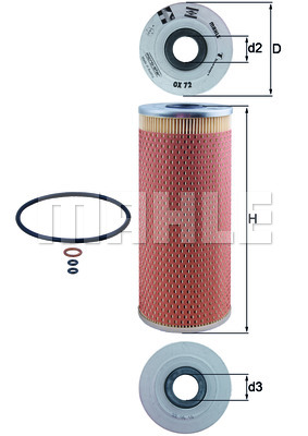 Filtr oleju KNECHT OX 72D