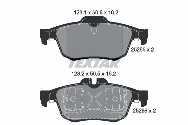 Klocki hamulcowe TEXTAR 2526501