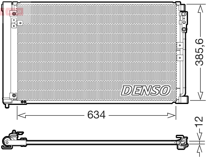 Skraplacz, klimatyzacja DENSO DCN46038