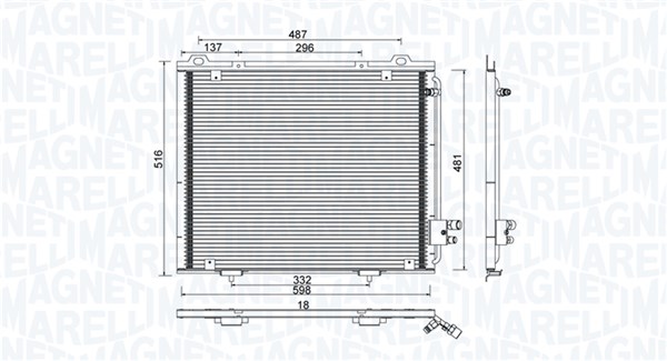 Skraplacz klimatyzacji MAGNETI MARELLI 350203889000