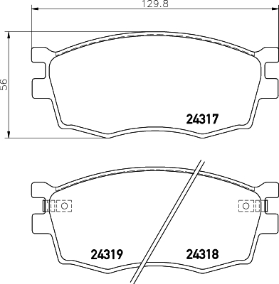 Klocki hamulcowe HELLA 8DB 355 006-951