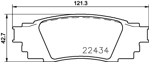 Klocki hamulcowe HELLA 8DB 355 025-121