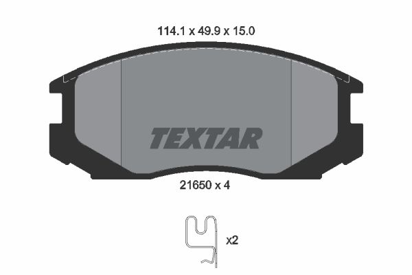 Klocki hamulcowe TEXTAR 2165001