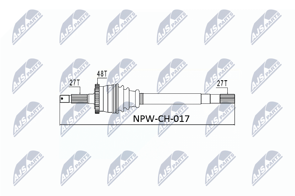 Wał napędowy NTY NPW-CH-017