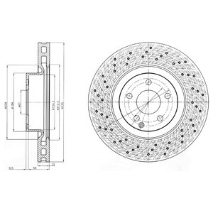 Tarcza hamulcowa DELPHI BG9093C