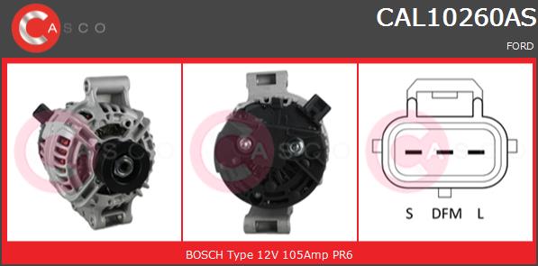 Alternator CASCO CAL10260AS