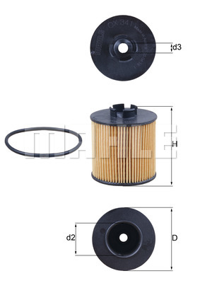 Filtr oleju KNECHT OX 341D