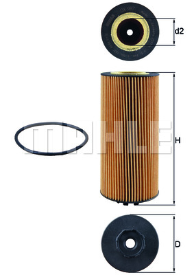 Filtr oleju MAHLE OX 987D