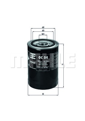 Filtr oleju MAHLE OC 54