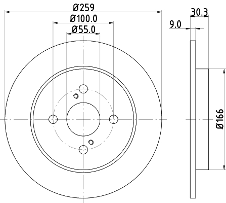 Tarcza hamulcowa HELLA 8DD 355 113-601