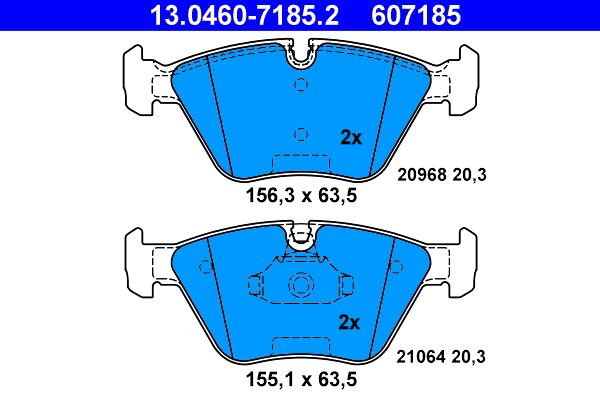 Klocki hamulcowe ATE 13.0460-7185.2